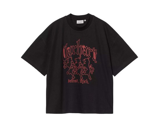Carhartt WIP SS Hackwork T-shirt Black Heavy Stone Wash I035434.89.60.03