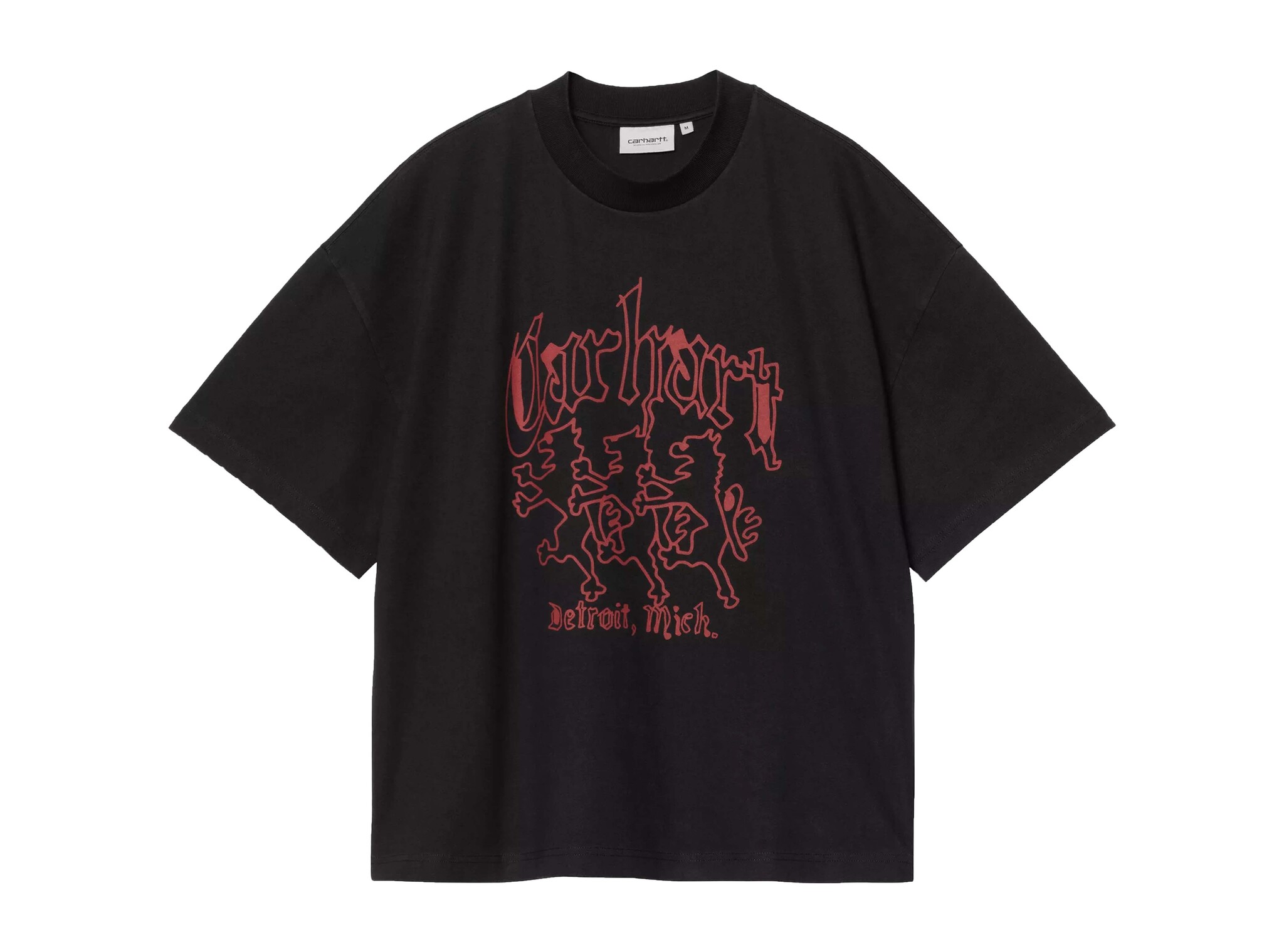 Carhartt WIP SS Hackwork T-shirt Black Heavy Stone Wash I035434.89.60.03