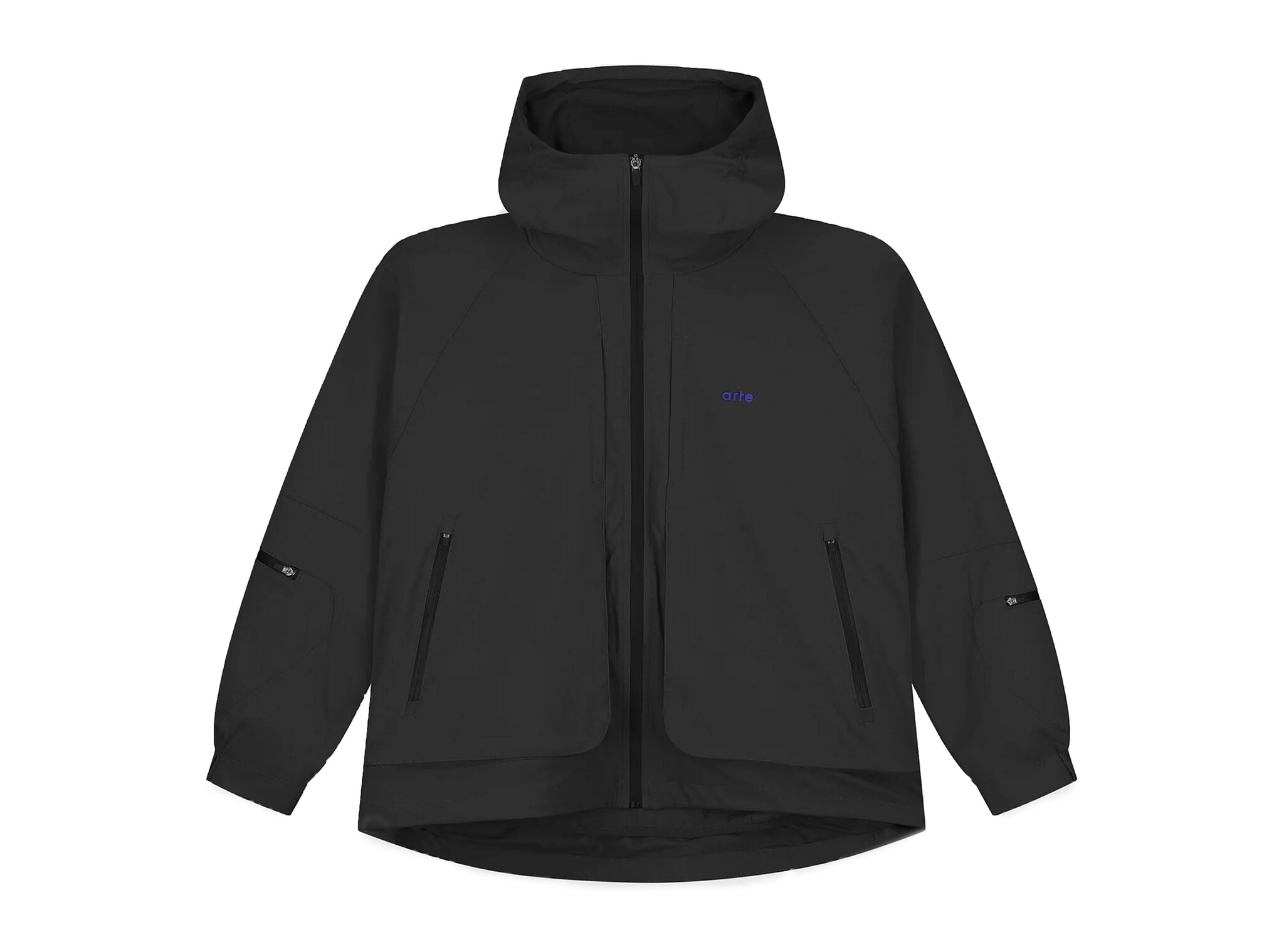 Technical Polar Jacket Black AW25 248J Arte Antwerp Technical Polar Jacket Black AW25 248J