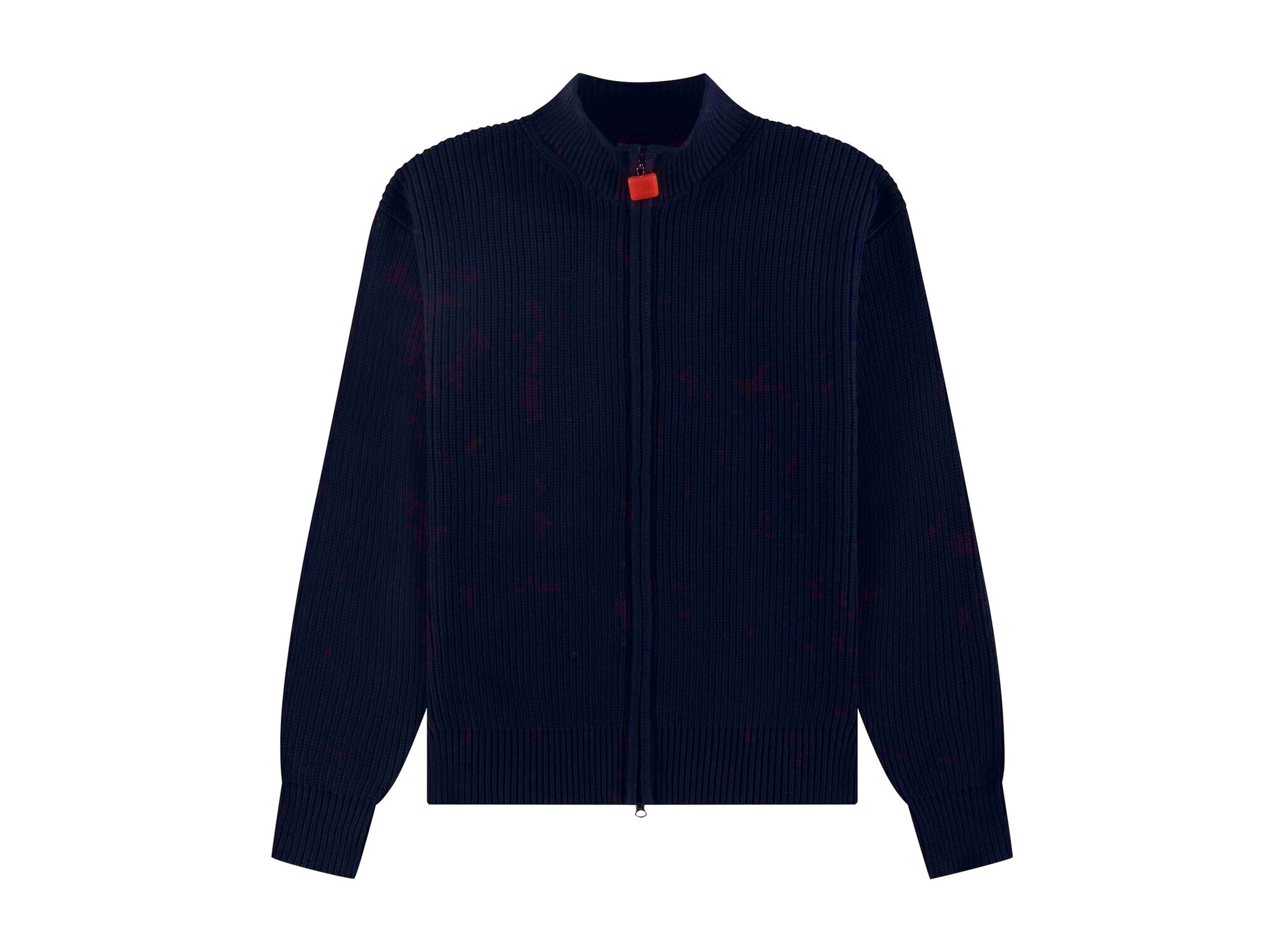 Fisherman Rib Zip Up Sweater Navy TNO456 The New Originals Fisherman Rib Zip Up Sweater Navy TNO456