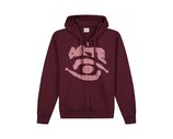 Arte Antwerp Eye Front Zip Hoodie Bordeaux AW25 247HJ