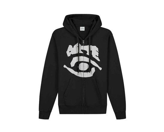 Arte Antwerp Eye Front Zip Hoodie Black AW25 247HJ