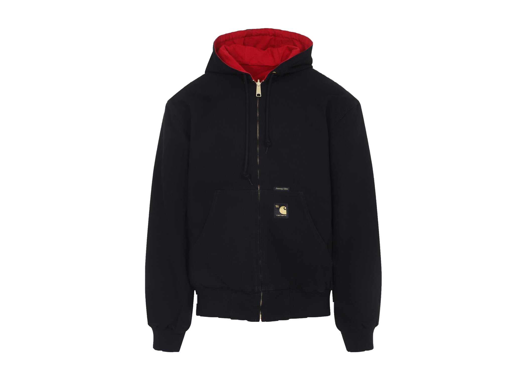 50 Years Anniversary OG Active Jacket Canvas Black USA Red I036412.3GJ.02.03 Carhartt WIP 50 Years Anniversary OG Active Jacket Canvas Black USA Red I036412.3GJ.02.03