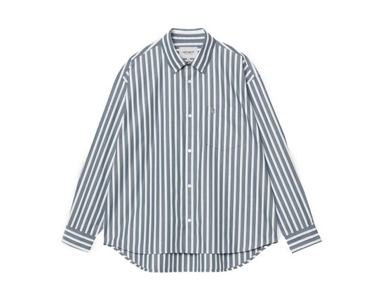 L/S Malden Shirt Malden Stripe Angelite I035334.3CY.XX.03 Carhartt WIP L/S Malden Shirt Malden Stripe Angelite I035334.3CY.XX.03