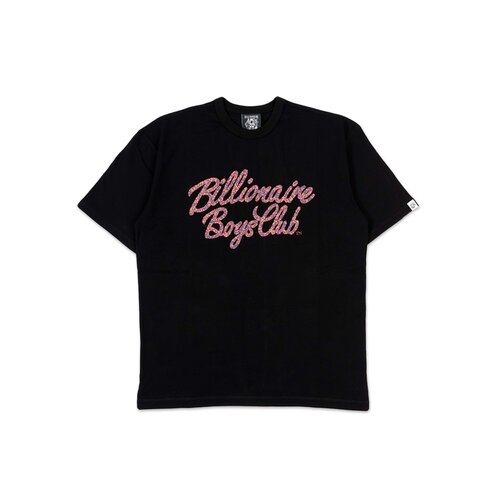 Script Oversized Tee Black Orange B25446