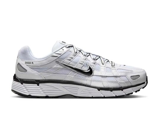 P 6000 White Metallic Silver Black CD6404 107 Nike P 6000 White Metallic Silver Black CD6404 107