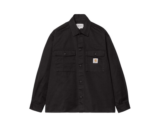 Kelly Shirt Jac Black Rinsed I036271.89.02.03 Carhartt WIP Kelly Shirt Jac Black Rinsed I036271.89.02.03