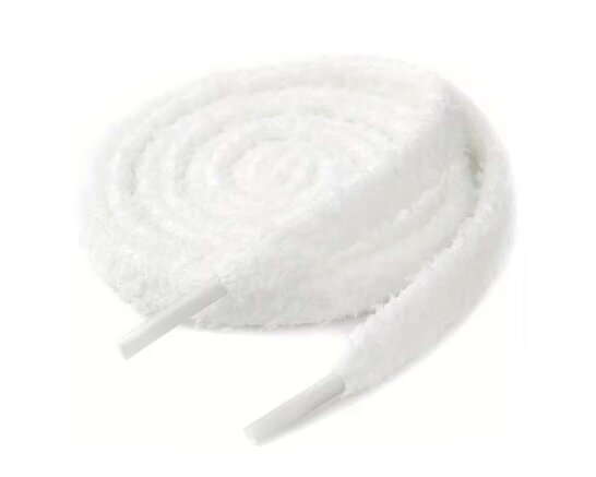 Fluffy Laces White Bruut Fluffy Laces White
