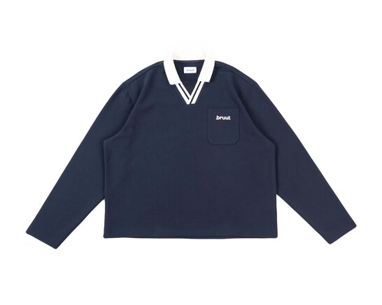Bruut Raw Essence Polo Longsleeve Navy BT2610 001