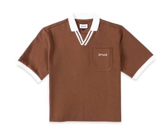 Raw Essence Polo Tee Brown BT2610 002 Bruut Raw Essence Polo Tee Brown BT2610 002