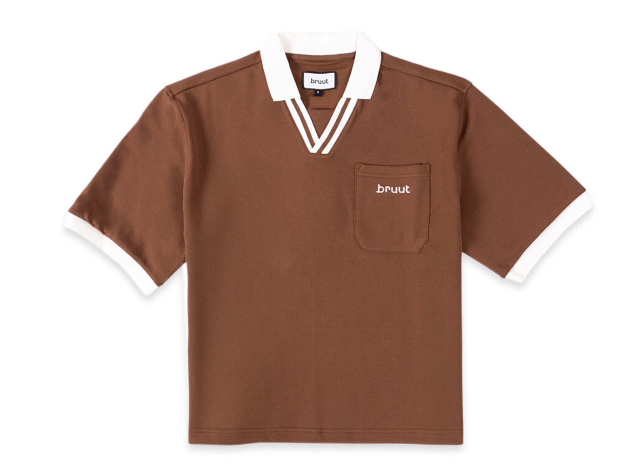 Raw Essence Polo Tee Brown BT2610 002 Bruut Raw Essence Polo Tee Brown BT2610 002