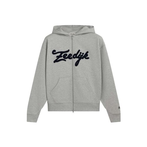 Zeedijk Zip Up Hoodie Light Grey Melange TNO457
