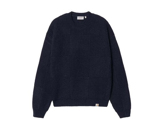 Bishop Sweater Dark Navy I035591.1C.XX.03 Carhartt WIP Bishop Sweater Dark Navy I035591.1C.XX.03