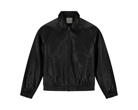 Arte Antwerp Veste en cuir basique noire AW25 251J