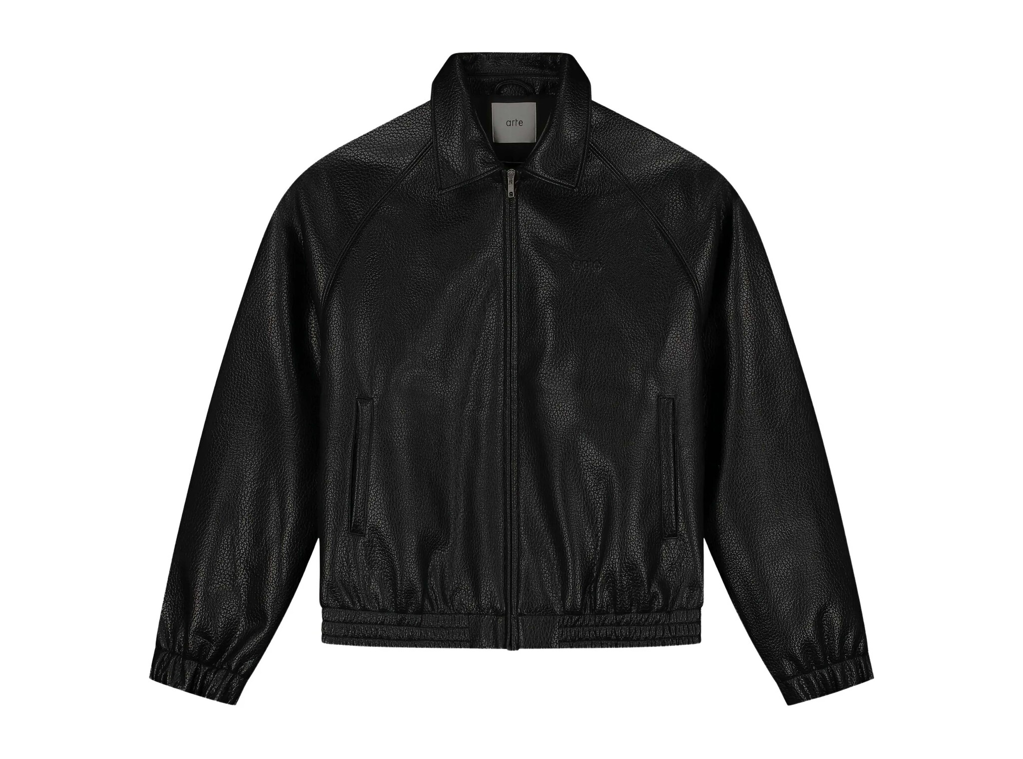 Arte Antwerp Basic Leather Jacket Black AW25 251J