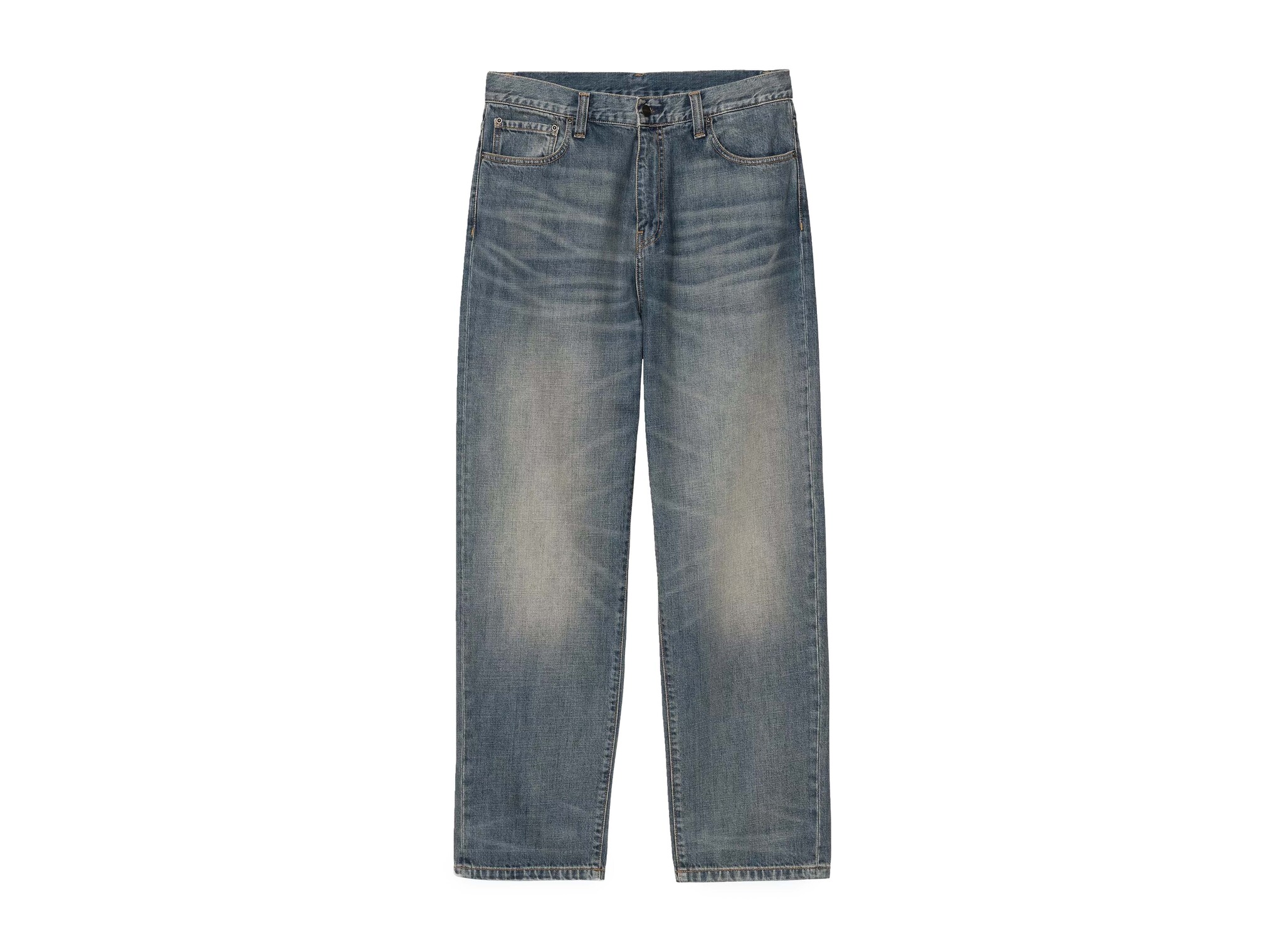 Carhartt WIP Aaron Pant Blue Worn Washed I035879.01.4Q