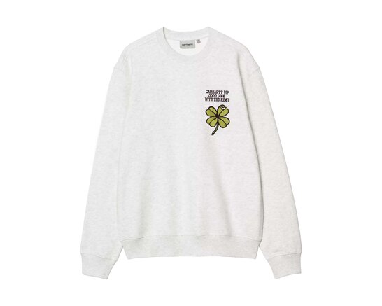 Clover Sweat Ash Heather I036038.482.XX.03 Carhartt WIP Clover Sweat Ash Heather I036038.482.XX.03