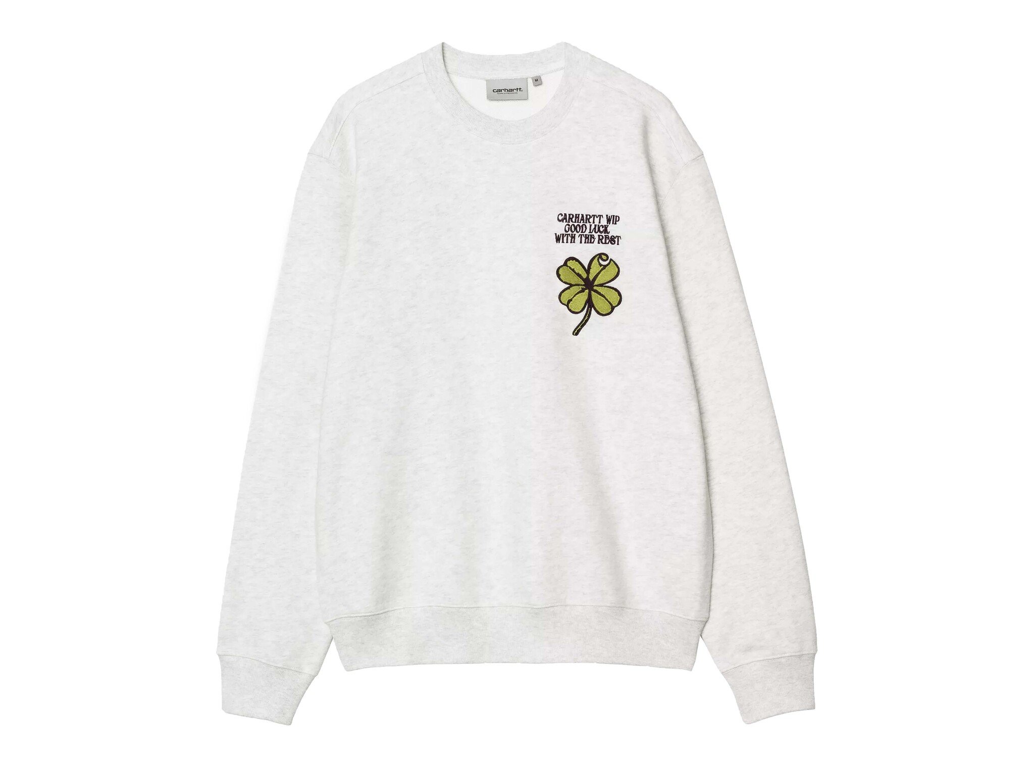 Clover Sweat Ash Heather I036038.482.XX.03 Carhartt WIP Clover Sweat Ash Heather I036038.482.XX.03