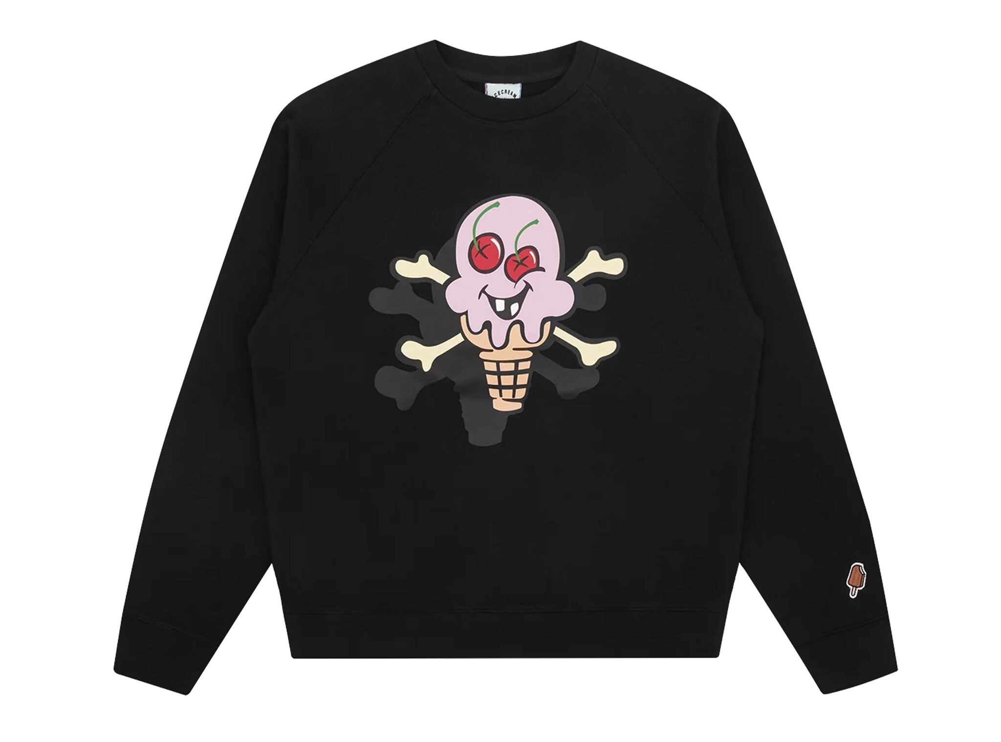 ICECREAM Cones & Bones Crewneck Black IC254104