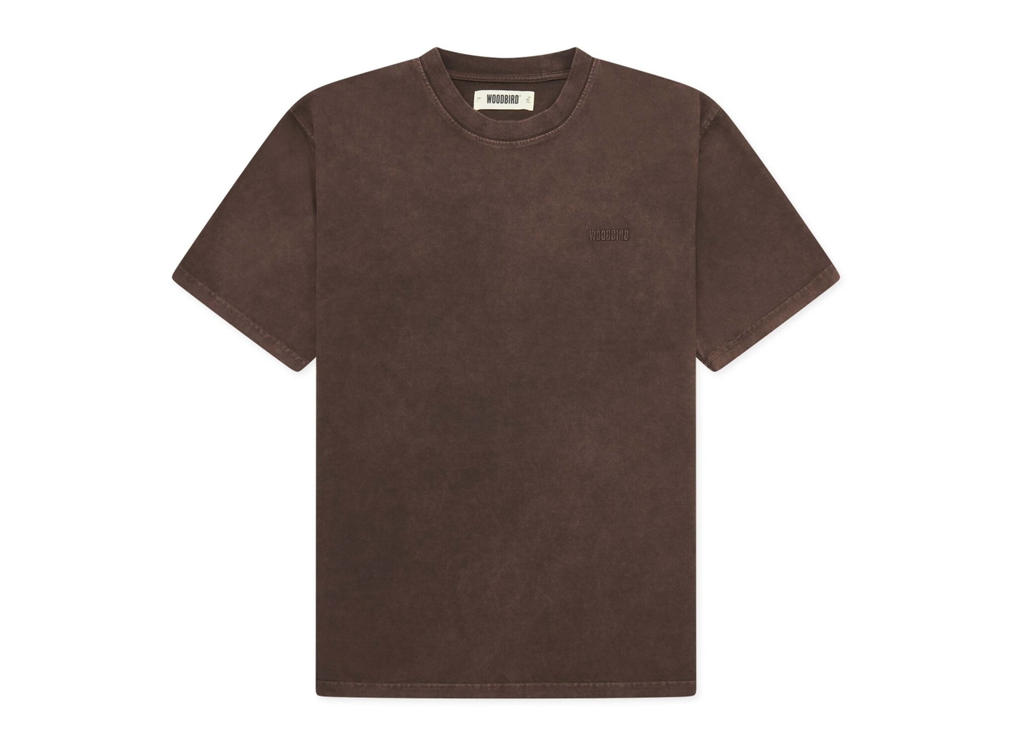 WBBaine Washed Tee Brown 2446 431 Woodbird WBBaine Washed Tee Brown 2446 431