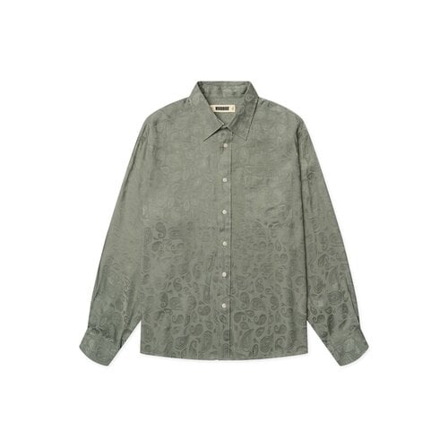 WBBuzo Paisley Shirt Grey Green 2546 700