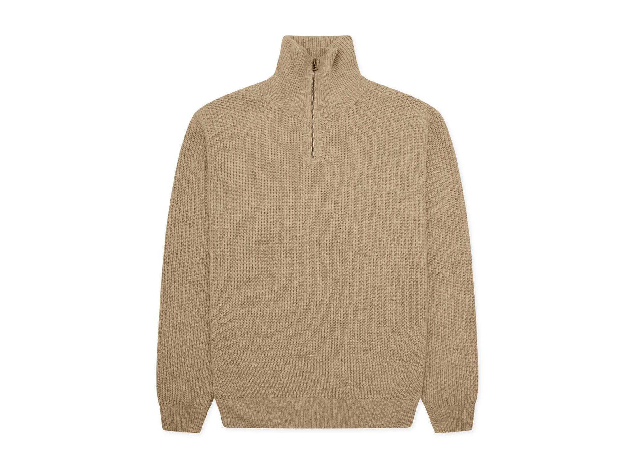 Woodbird WBLass Wool Half Zip Stone 2436 800