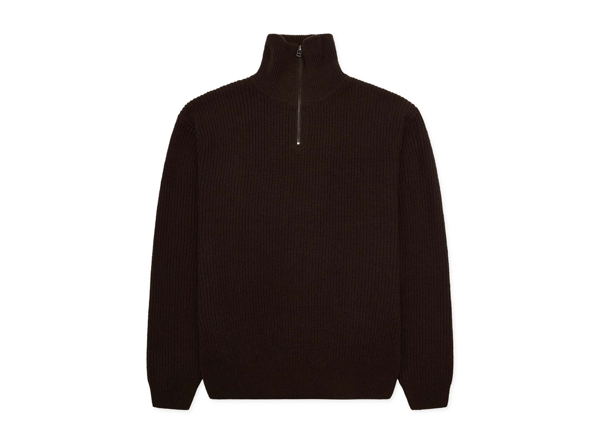 Woodbird WBLass Wool Half-Zip Brown 2436 800