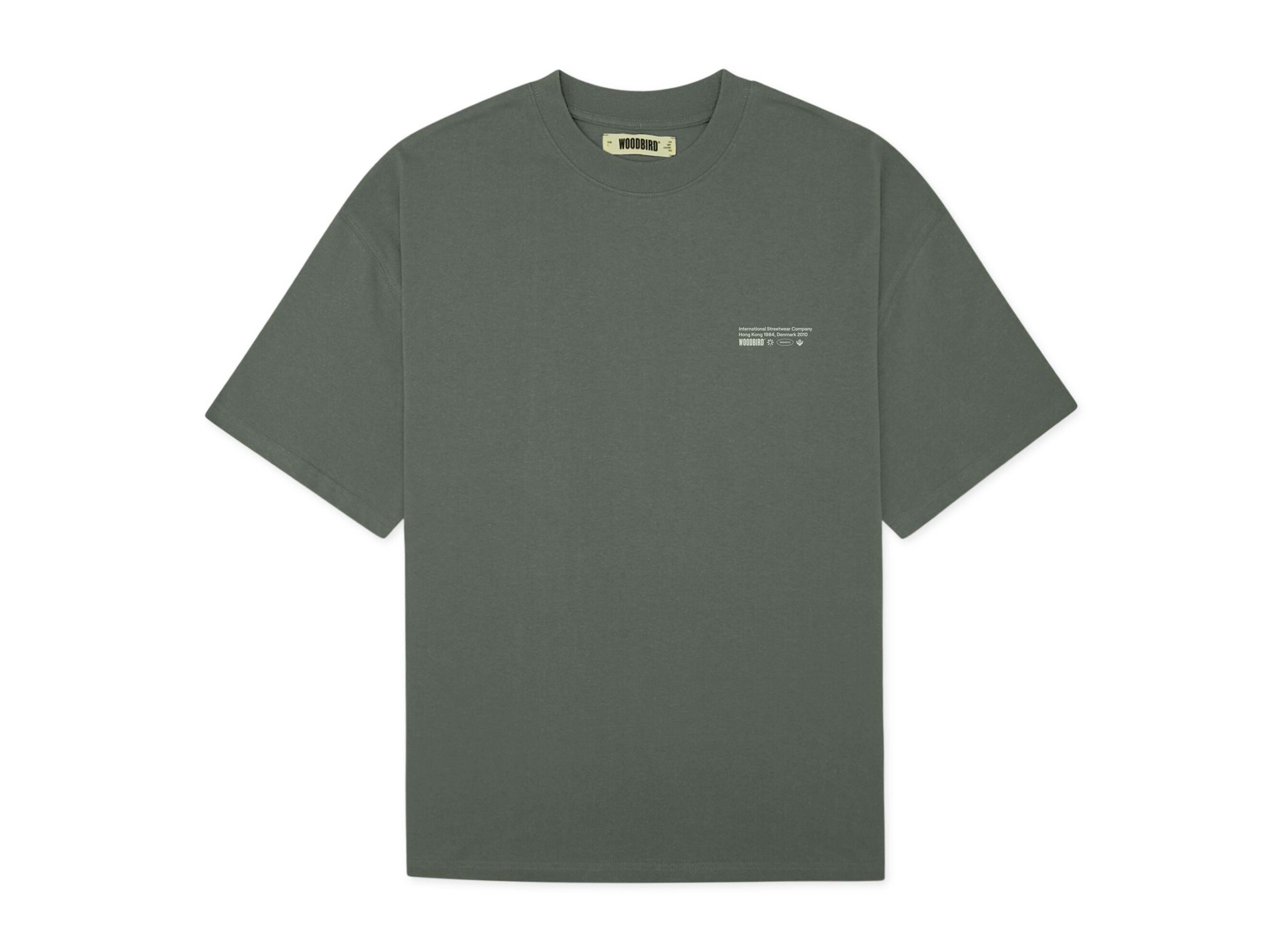 WBBeam Wobble Tee Grey Green 2546 406 Woodbird WBBeam Wobble Tee Grey Green 2546 406