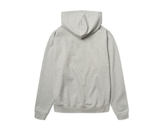 WBFuji Base Zip Hoodie Light Grey Melange 2536 631 Woodbird WBFuji Base Zip Hoodie Light Grey Melange 2536 631