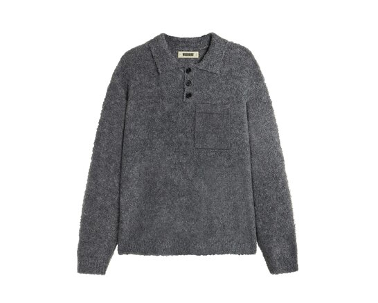 WBDom Loop Polo Asphalt 2536 804 Woodbird WBDom Loop Polo Asphalt 2536 804