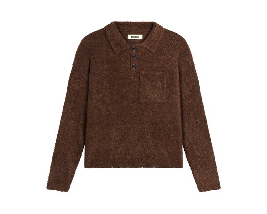 WBDom Loop Polo Dark Brown 2536 804 Woodbird WBDom Loop Polo Dark Brown 2536 804