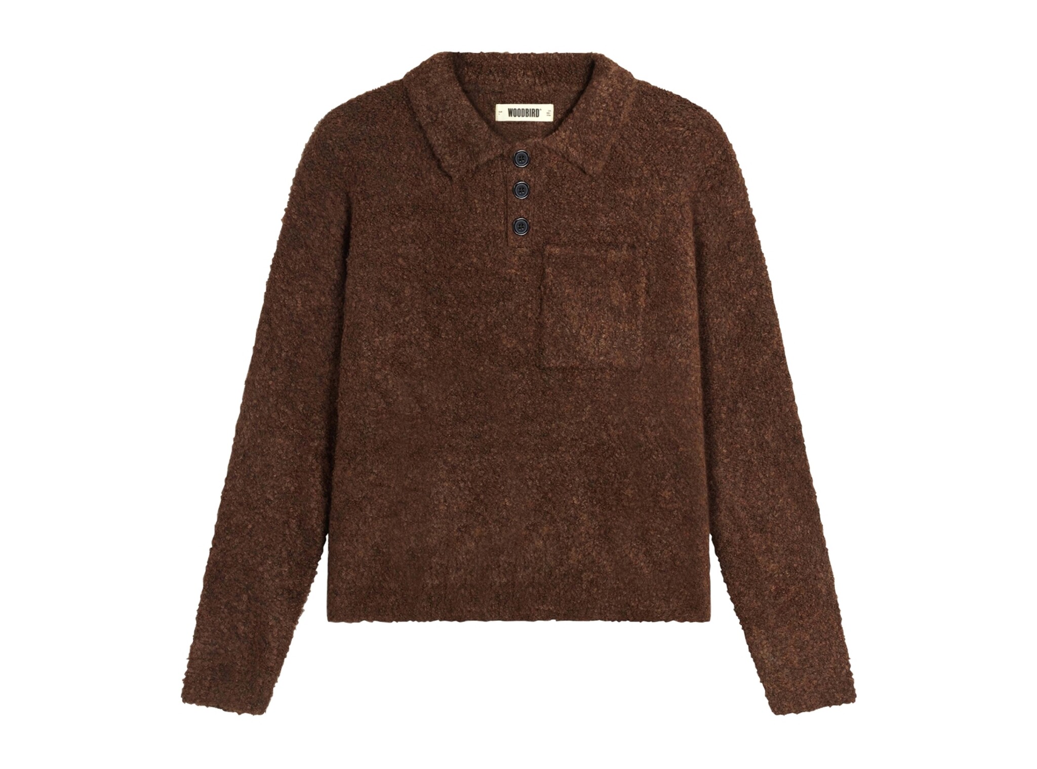 WBDom Loop Polo Dark Brown 2536 804 Woodbird WBDom Loop Polo Dark Brown 2536 804