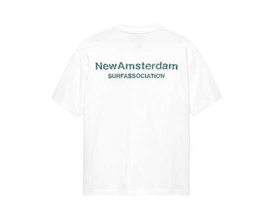 Logo Tee White Sea Green 2601063001 New Amsterdam Surf Association Logo Tee White Sea Green 2601063001