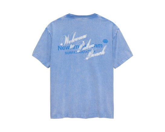 Welcome to Palm Beach Tee Blue 2601079001 New Amsterdam Surf Association Welcome to Palm Beach Tee Blue 2601079001