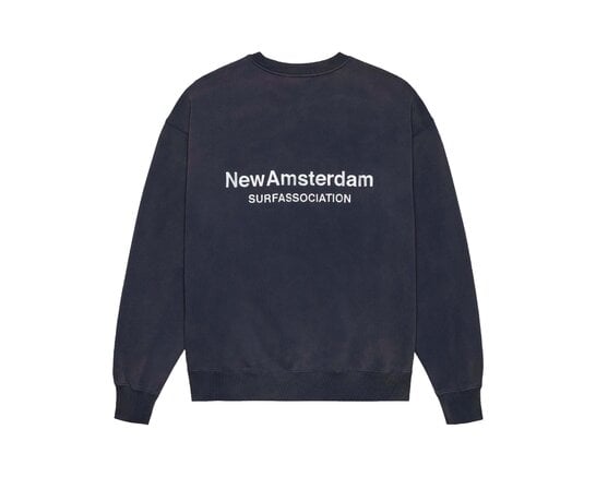 Logo Crewneck Navy 2601116001 New Amsterdam Surf Association Logo Crewneck Navy 2601116001