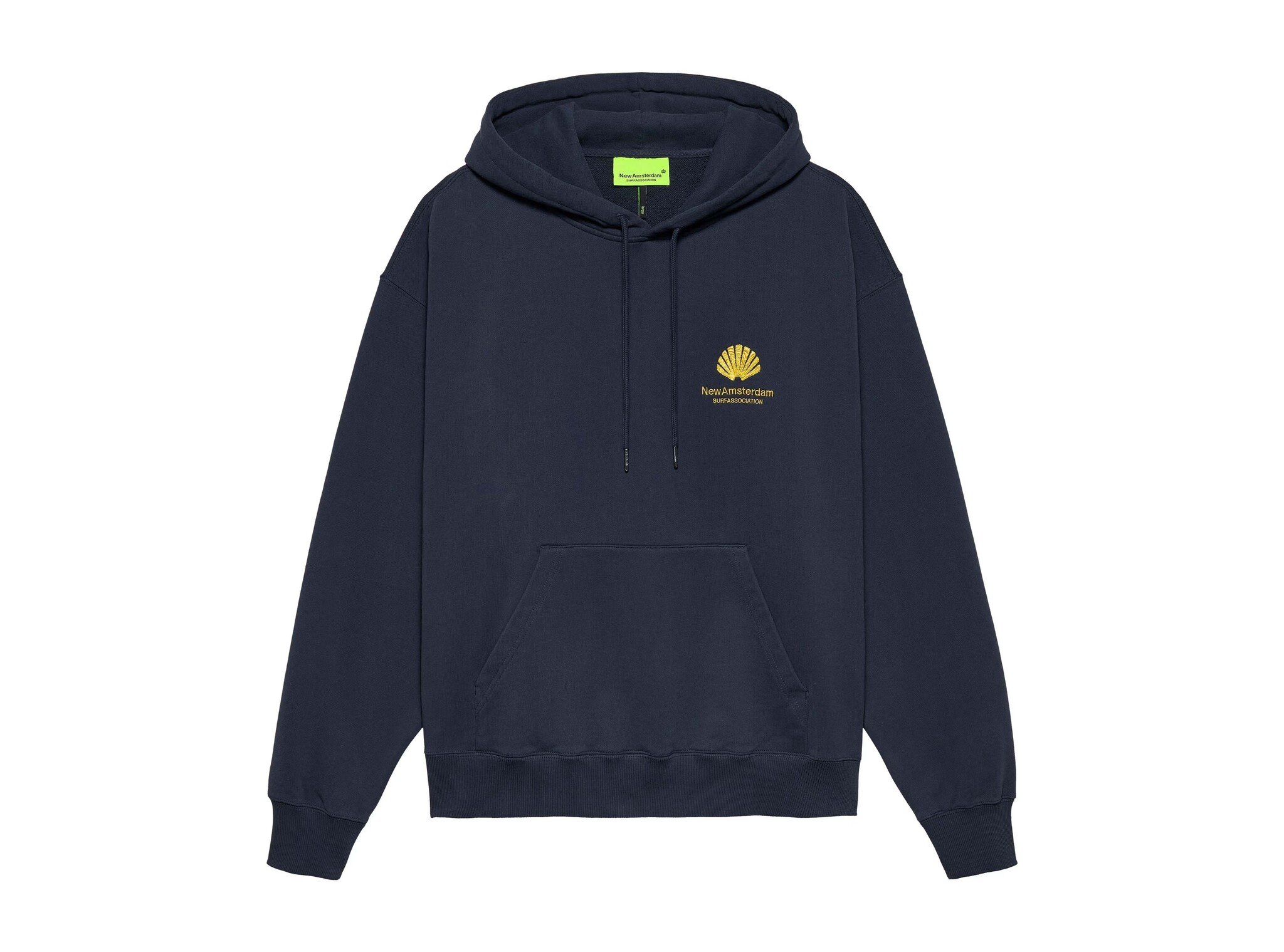 Logo Hoodie Navy Blazer Sun Yellow 2601117002 New Amsterdam Surf Association Logo Hoodie Navy Blazer Sun Yellow 2601117002