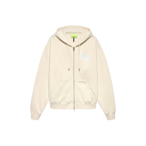 Logo Zip Hoodie Ecru White 2601118002