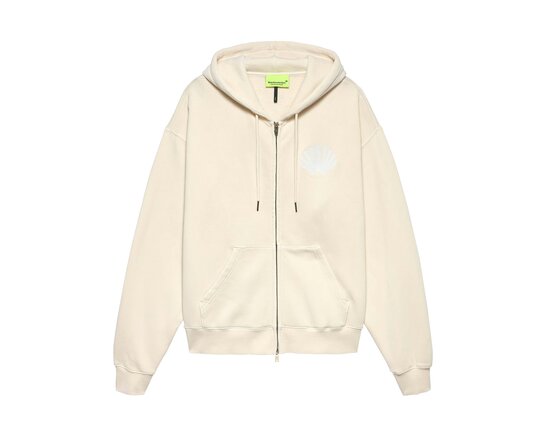 Logo Zip Hoodie Ecru White 2601118002 New Amsterdam Surf Association Logo Zip Hoodie Ecru White 2601118002