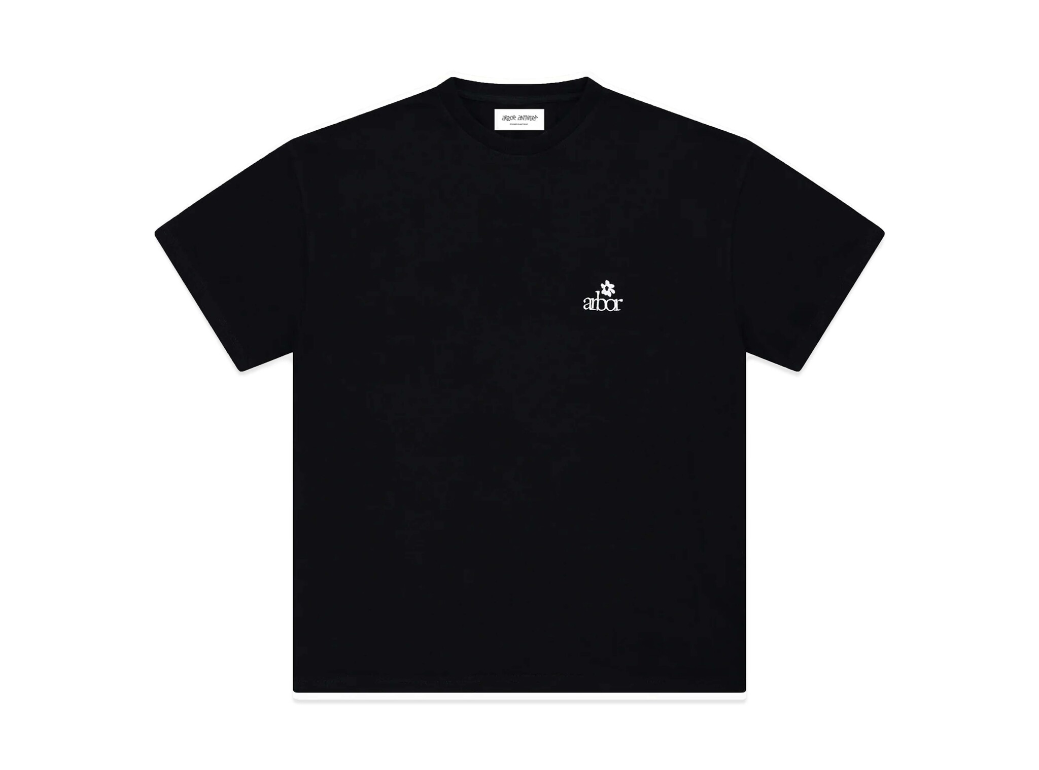 Mini Flower T-shirt Black MIN-FLO-BLA-T-SHI Arbor Antwerp Mini Flower T-shirt Black MIN-FLO-BLA-T-SHI