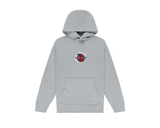 Apple Sticker Hoodie Light Grey Melange TNO460 The New Originals Apple Sticker Hoodie Light Grey Melange TNO460