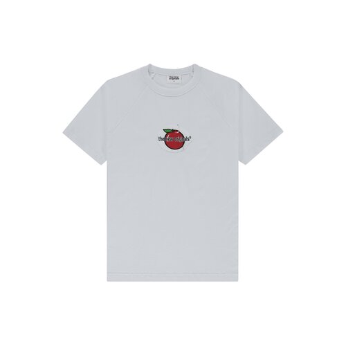 Apple Sticker Raglan Tee White TNO461