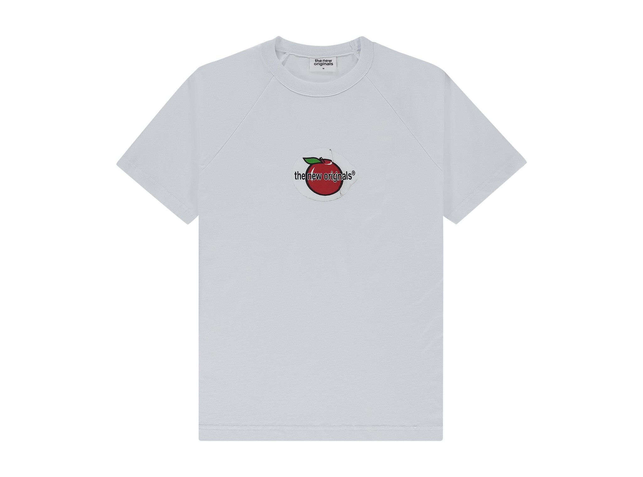 Apple Sticker Raglan Tee White TNO461 The New Originals Apple Sticker Raglan Tee White TNO461