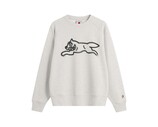 ICECREAM Spray Paint Running Dog Crewneck Heather Grey IC25429