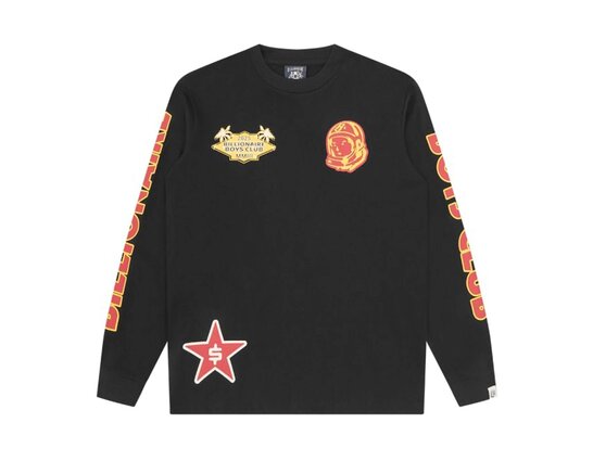 Billionaire Boys Club Multi Graphic LS Tee Black B25437