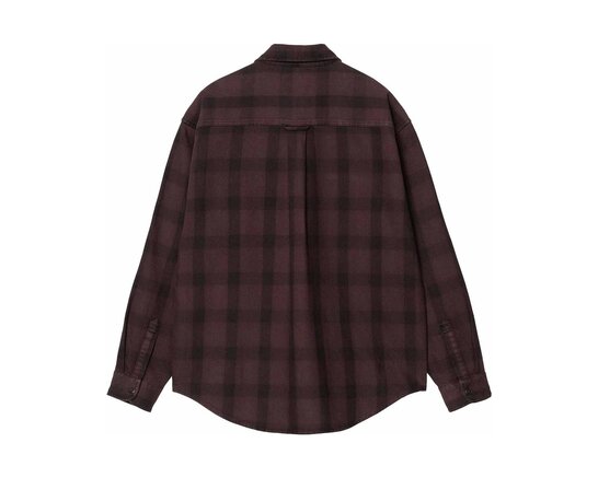 Carhartt WIP LS Edmands Shirt Edmands Check Natural Palisander I035951