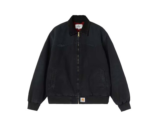 Carhartt WIP OG Sante Fe Jacket Black Grind Wash I036240