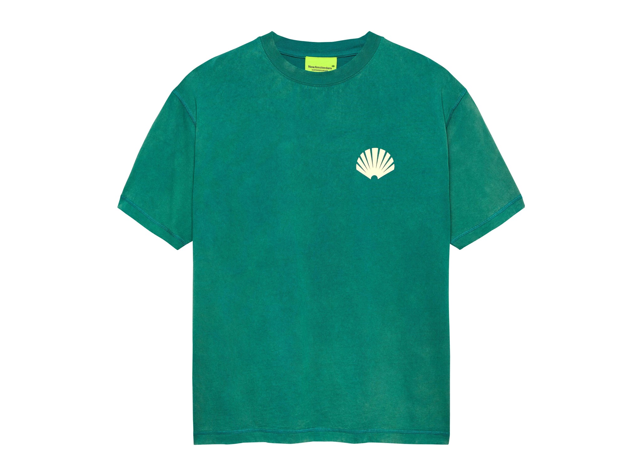 New Amsterdam Surf Association Logo Tee Sea Green Butter Yellow 2601064002