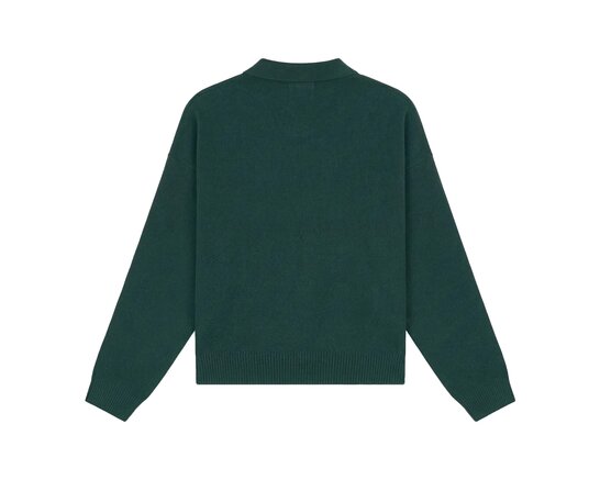 Flower Polo Knit Green GRE-FLO-POL-KNI Arbor Antwerp Flower Polo Knit Green GRE-FLO-POL-KNI