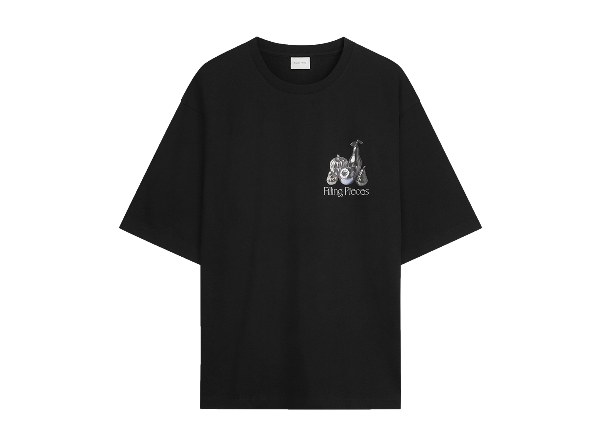 Boxy Tee Chrome Fruit Black 501291 Filling Pieces Clothing Boxy Tee Chrome Fruit Black 501291