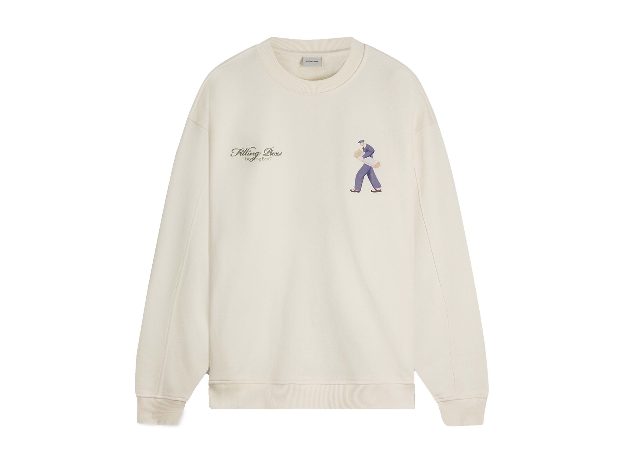 Filling Pieces Clothing Bakery Crewneck Antique White 501286
